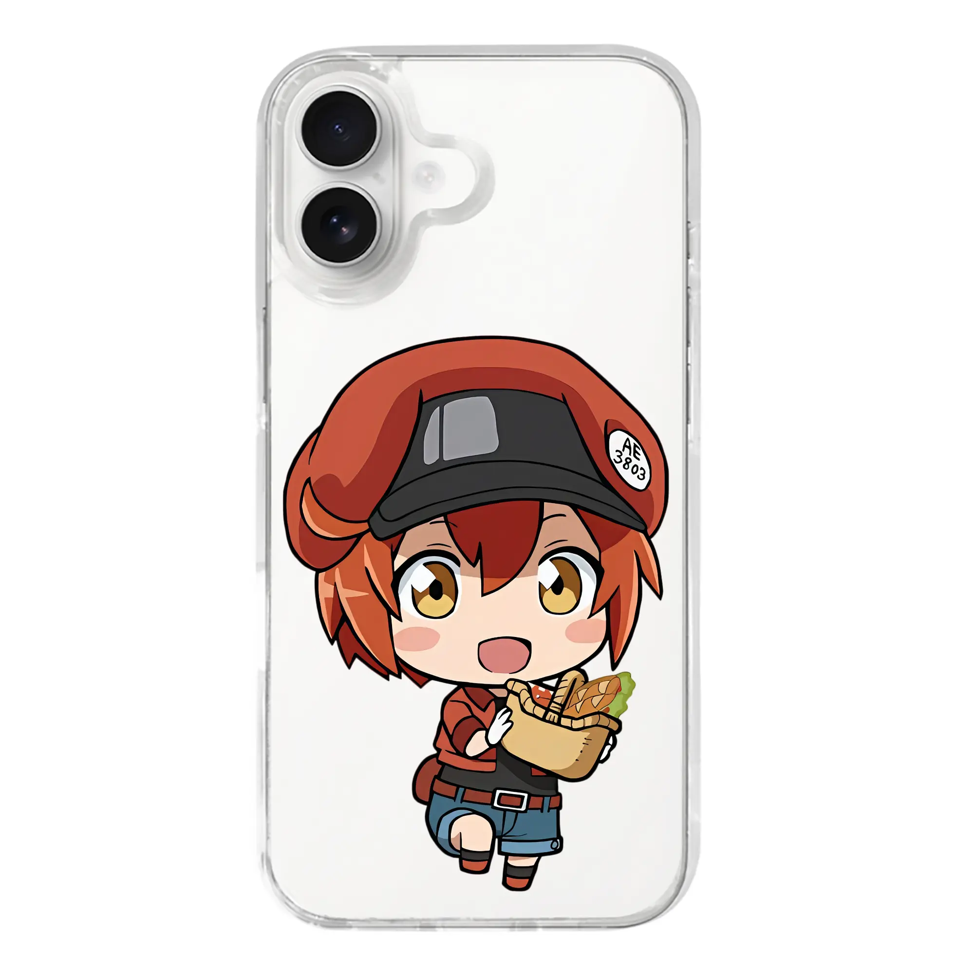 はたらく細胞 グッズ,赤血球 - iPhone 17シリーズ 透明スマホケース – 薄型・耐衝撃・精密フィット保護カバー